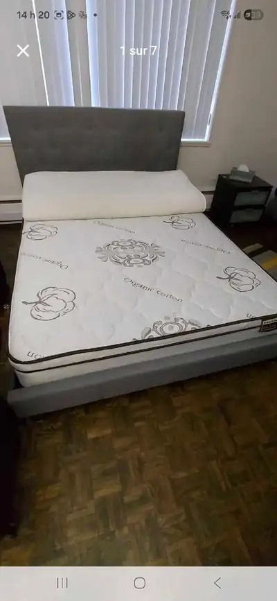 lit double avec matelas ,tres bonne état, View more