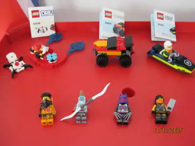 Lego 3 polly bag ouvert , complet avec 4 mini figurines ninjago, View more