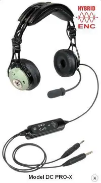 David Clark DC-Pro-X aviation headsets