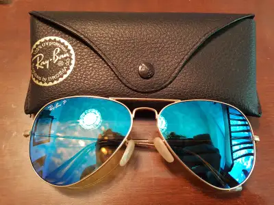 RayBan Aviator Flash Polarized Blue Lens RB3025 112L/4L 58-14, View more