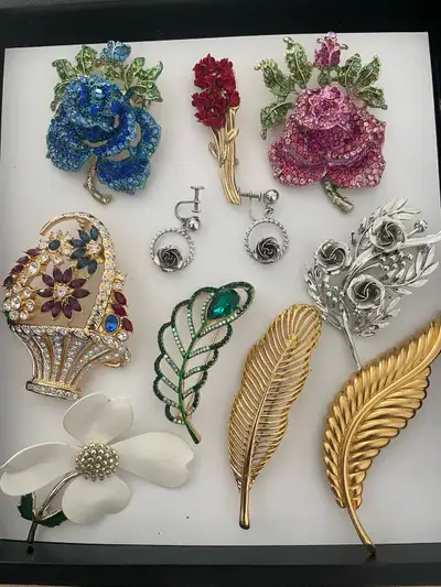 Vintage Brooch and Earring Collection$15-$45, View more