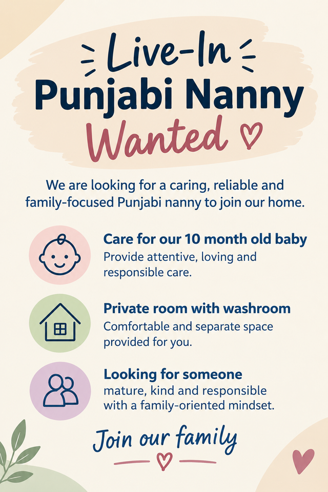 Punjabi Nanny, Brantford Ontario