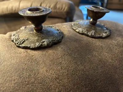 Benedict Proctor EP Lead tapered candle stick holders, View more