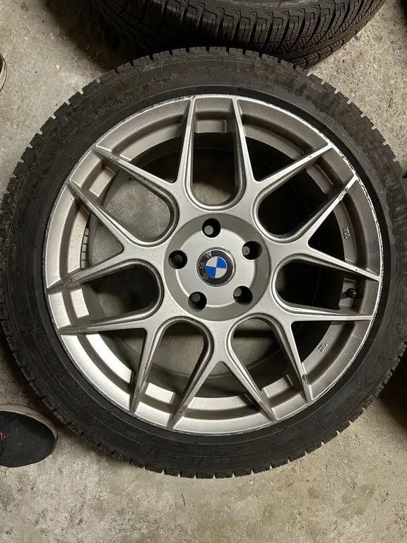 BMW RIMS 5*120MM WITH 225/45/18 MICHELIN WINTER TIRE in Tires & Rims in City of Toronto - Image 3