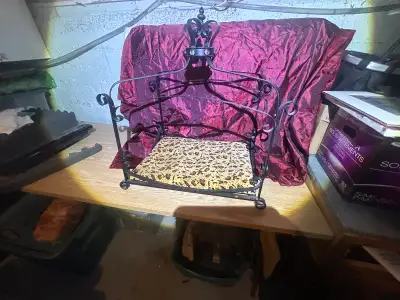 Heavy Ornate Wrought Iron Pet Ped, View more