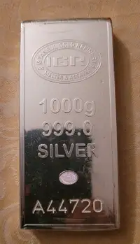 Bar en argent/silver bullion random 1 Kilo/kg .9999
