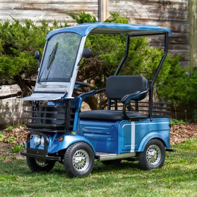 The LoadRider - Mobility Scooter with Roof and Rain Cover, View more