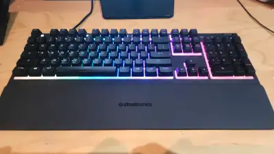 Steelseries Apex 3 RGB gaming keyboard, View more