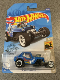 Hot wheels willys MB Jeep Good year off road blue 
