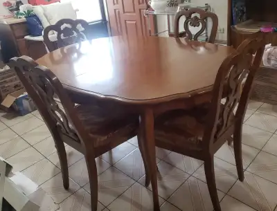 Solid wood fine French provincial style dinning room set, View more