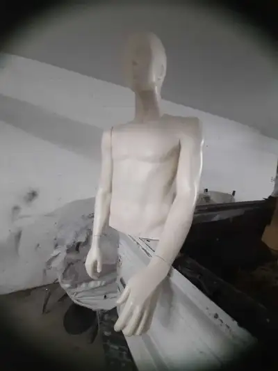 Male 1/2 body mannequin with head, arms- fiberglass made, View more