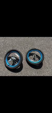 2 Bike Rim and Tires Size 12.5”