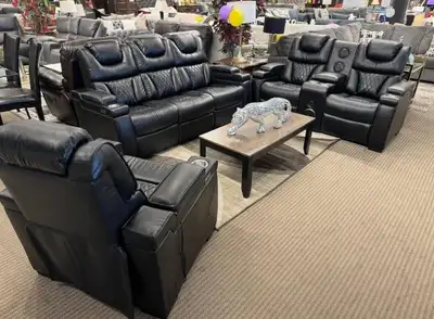 3 pcs leather Partymax recliner, View more