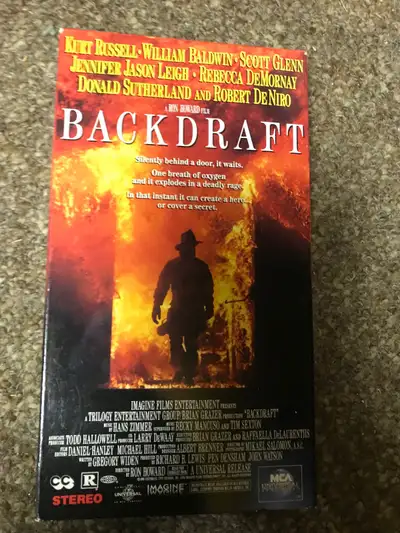 Backdraft Movie Vintage VHS Cassette Tape, View more