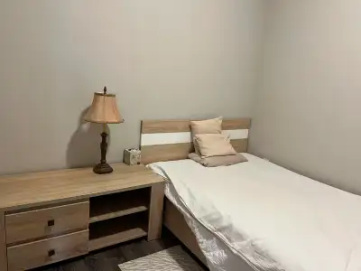 double bed with Matress and table, View more
