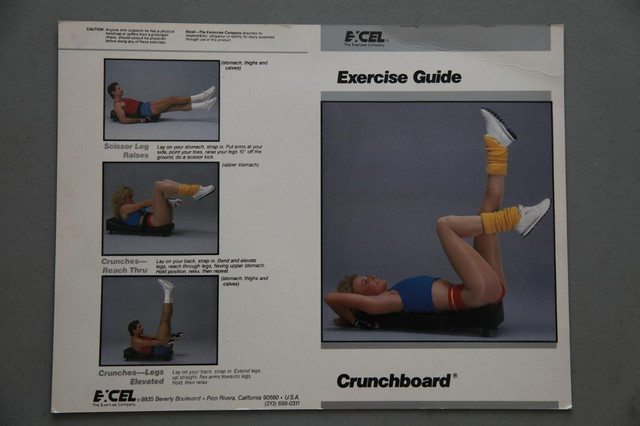 CRUNCHBOARD Exercise: Stomach, Calves, Thighs & Back Muscles in Exercise Equipment in City of Toronto - Image 4