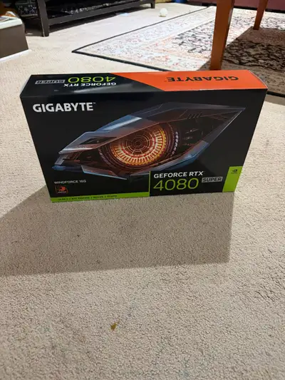 Almost brand new gigabyte windforce nvidia rtx 4080 super graphics card. Comes with full coverage wa...