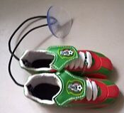 Soccer Boots with Suction Cup to Hang Inside your Car Window