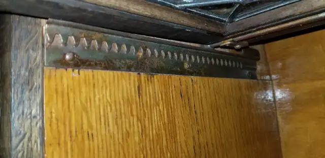 Leaded glass Macey oak 4 tier 6 part antique barrister bookcase in Bookcases & Shelving Units in Ottawa - Image 6