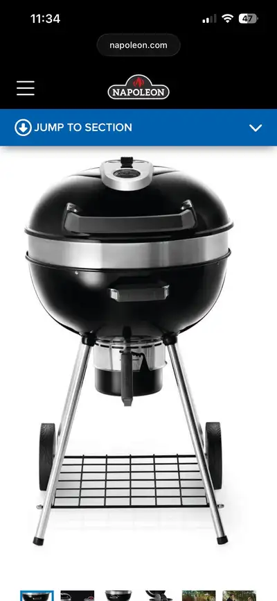 Charcoal Grill - Napolean 22 Inch, View more