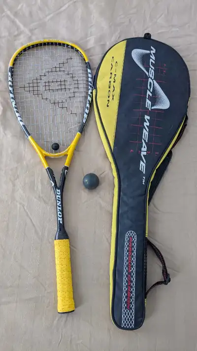Squash Racquet - Dunlop Muscle Weave C-Max Carbon, View more