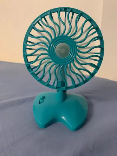 Portable Battery Powered Fans (1 Teal, 1 Red), View more