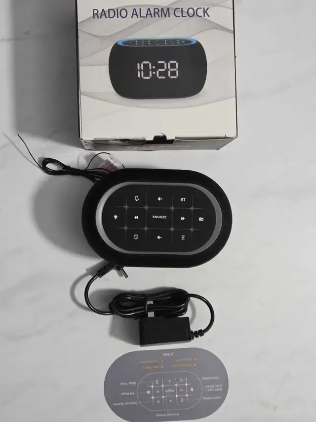 ANJANK Alarm Clock FM Radio with Bluetooth Speaker, Hi-Fi Stereo in General Electronics in Markham / York Region - Image 9