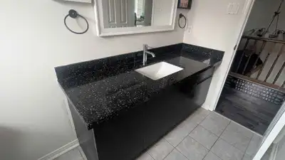 65.5" Bathroom Vanity - Complete with Stone Top & Fixtures Upgrading your bathroom? This is a high-q...
