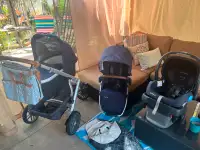 Full set Uppababy Vista stroller with bassinet (car seat)