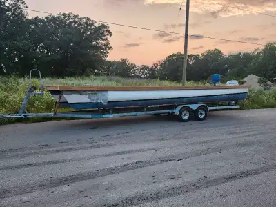 27ft Barge for rent. Can carry 4000lbs. 27ft long 8ft wide. Pick up near Steinbach, MB. Can also del...