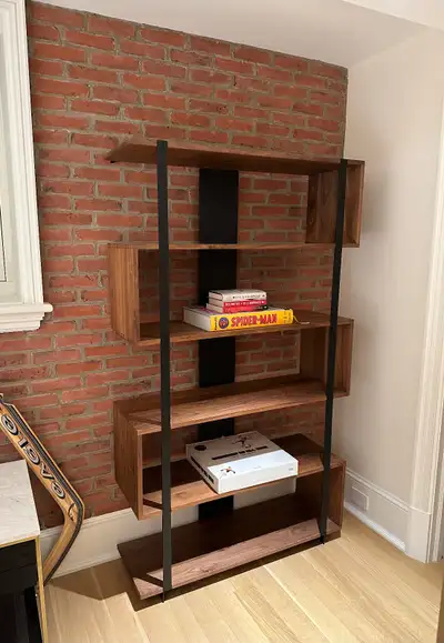 Wood and Metal Bookshelf, View more