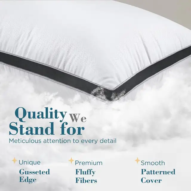 Viewstar Pillows Queen Size 2 Pack, Hotel Quality, Cooling Down in Bedding in City of Montréal - Image 6
