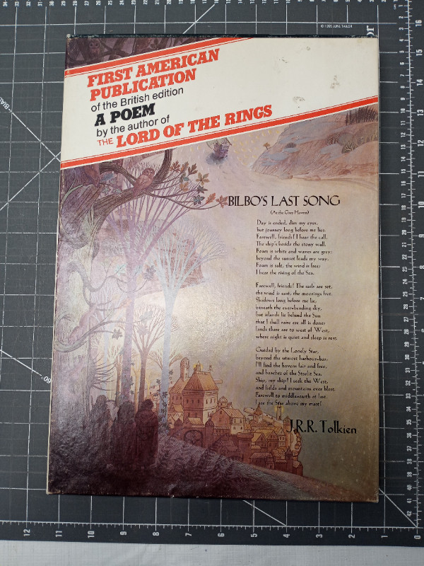 Vintage Tolkien Bilbo's Last Song Poster Jigsaw Puzzle 1976 in Arts & Collectibles in Kitchener / Waterloo