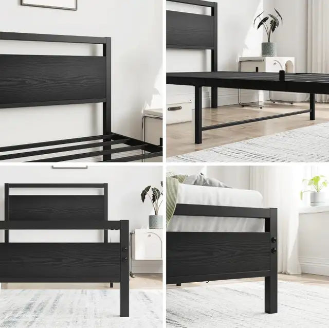 Twin Platform Bed Frame  in Beds & Mattresses in Kitchener / Waterloo - Image 4