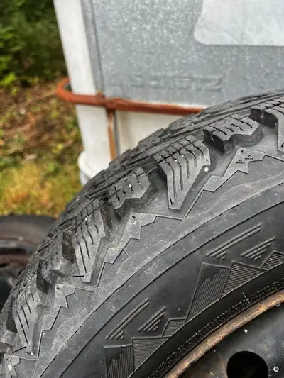 4 Winterforce tires on 15" rims. $150 Still have lots of tread. 185/65R15 . Came off a Honda Civic.