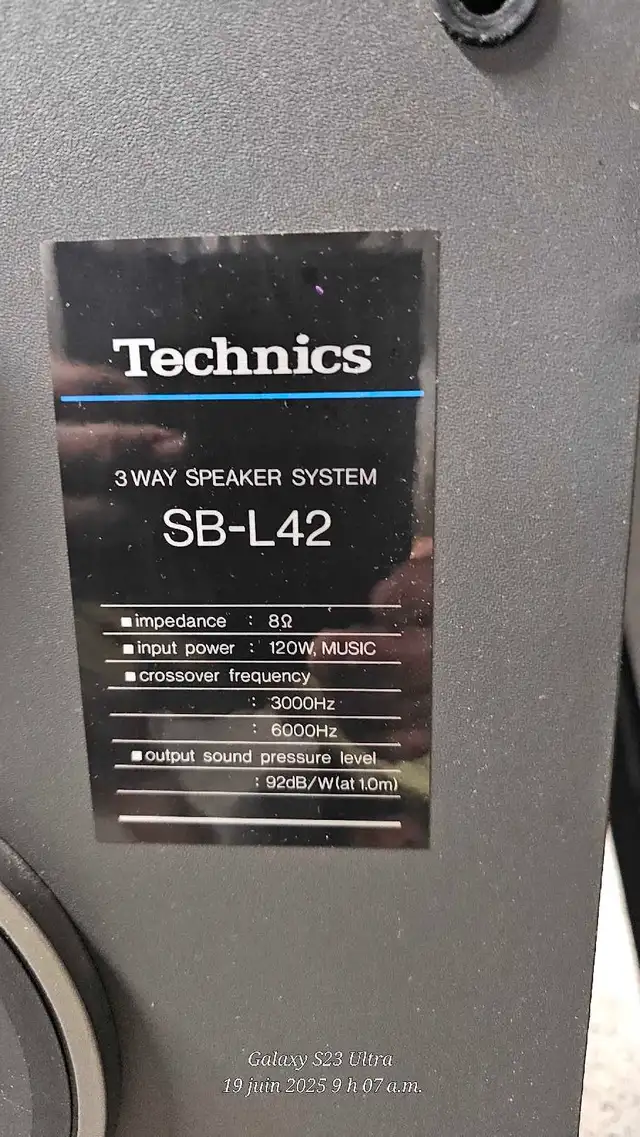 Technics SB-L42 3-way speaker Comme nauf 62863728542083123