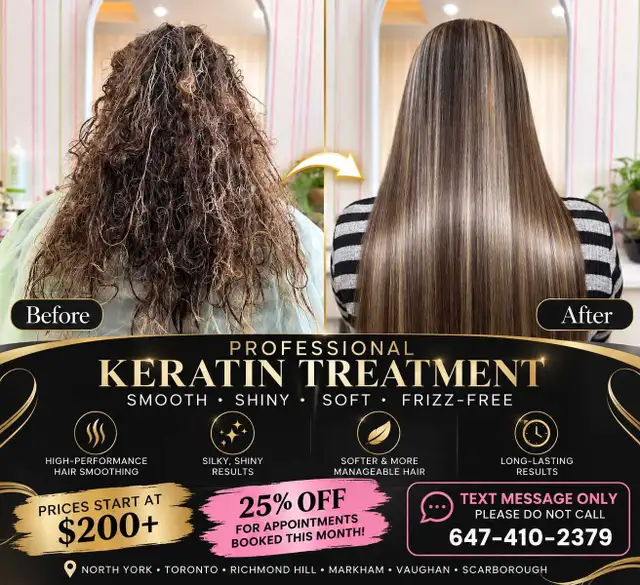 Hair straightening and keratin 