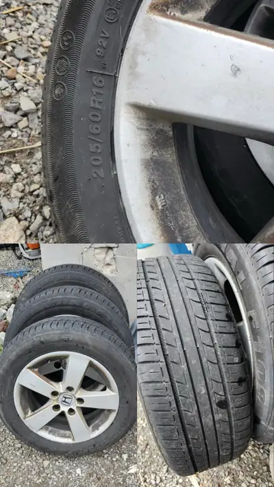 4 pneu encore bon avec rims faite moi une offre