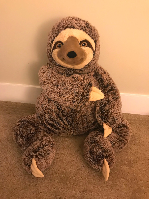 Stuffed animal sloth toy large size in Toys in Burnaby/New Westminster - Image 3