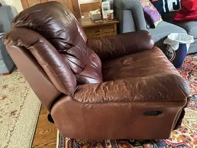 Top Grain Leather Barcalounger Style Recliner, View more