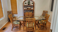 Unique High End Boca Rattan Dining Room Set