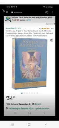 Tarot Cards, Angels of Abundance Oracle Cards 44 Cards Exquisite