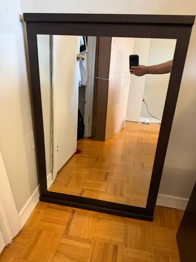 Espresso Wood Framed Mirror, View more