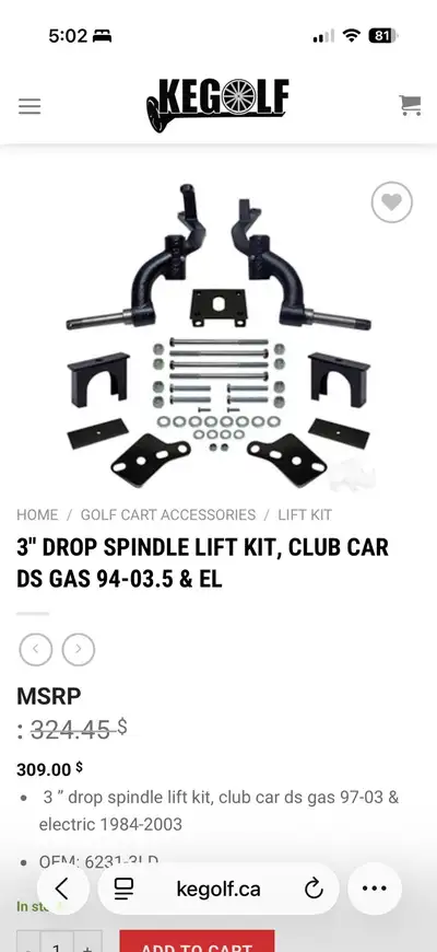 club car lift kit, View more