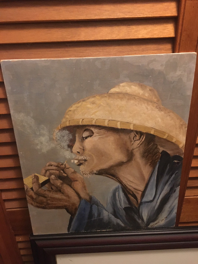 Old oriental man smoking a cigarette  in Arts & Collectibles in Ottawa - Image 2