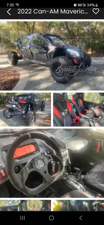 This 4-door custom 2022 Can-Am Maverick X3 is equipped with a full body enclosure and windows. It is...