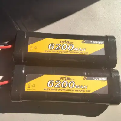 SELLING A PAIR OF RECHARGEABLE RC BATTERIES FOR DIFFERENT RC BOATS AND REMOTE CONTROL CARS .RETAILS...