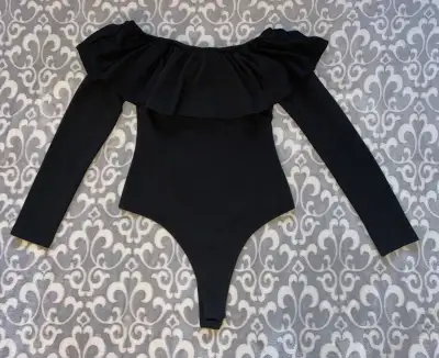 Streetwear Society Women’s Black Long Sleeve Bodysuit, View more