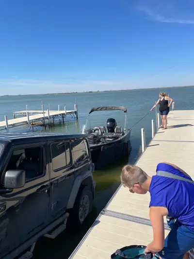 2022 Lund side console. Used for one season. Pretty much brand new boat. Galvanized trailer with tra...