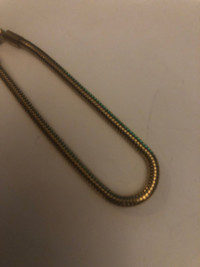 Unisex Stainless steel round snake bracelet 3 mm 